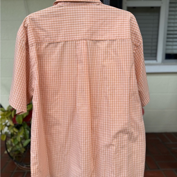 Arrow Men's Orange Checkered Shirt - Picture 3 of 3